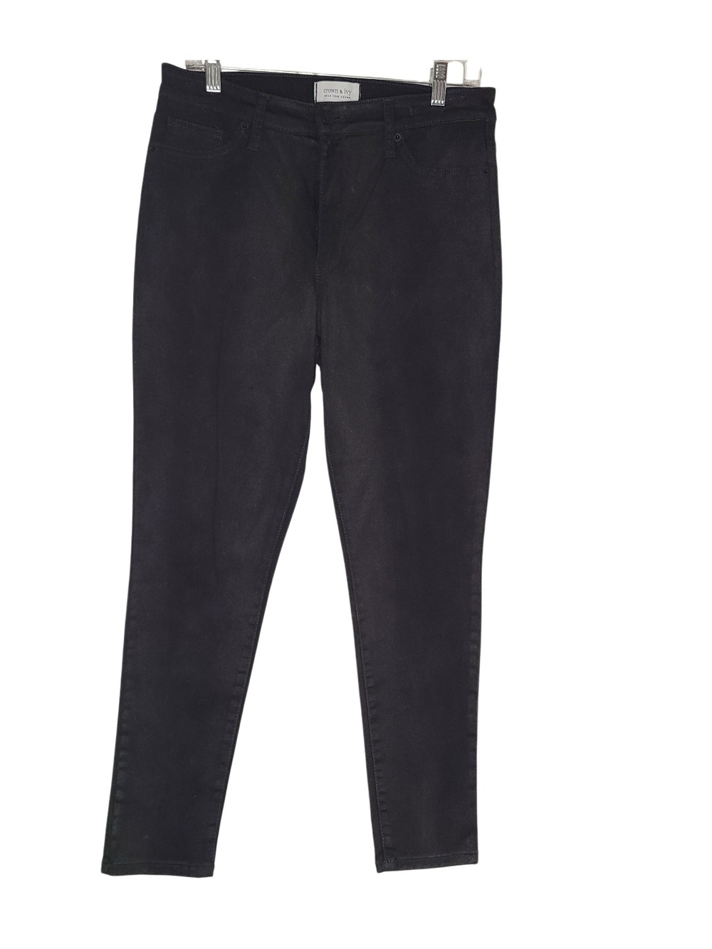 Crown & Ivy Black High Rise Skinny Jeans Size 10